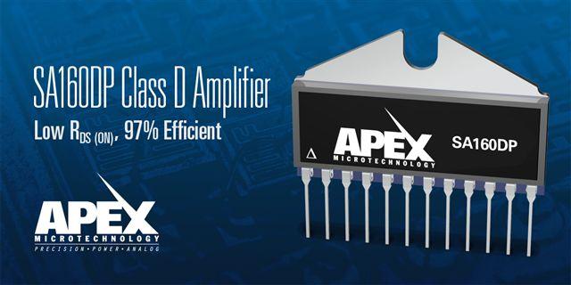 ИС SA160DP и SA160DPA класса D Apex Microtechnology для схем управления коллекторными двигателями