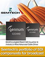 Адаптивный кабельный эквалайзер GS3440 компании Semtech для стандартов 3G/HD/SD