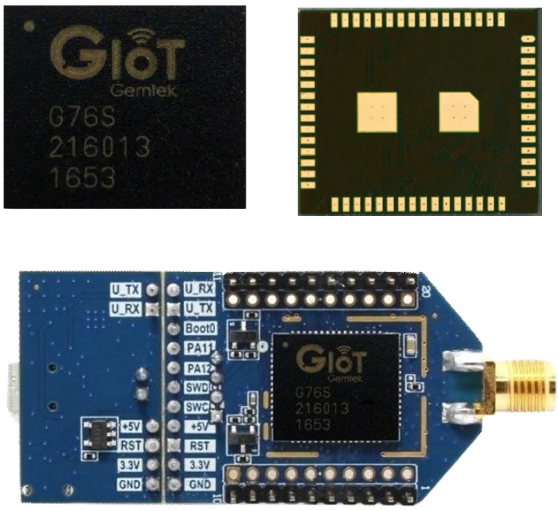 ИС G76S и G78S со встроенным микроконтроллером компании Gemtek Technology для LoRaWAN