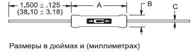 Корпус прецизионных высоковольтных резисторов серии TG Caddock Electronics